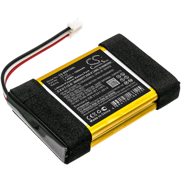 Battery for Sony SRS-X11 ST-02 7.4V Li-Polymer 1000mAh / 7.40Wh