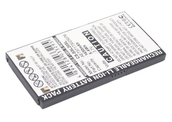 Battery for Sirius Stiletto SL2 AE737173025076 3.7V Li-ion 1450mAh