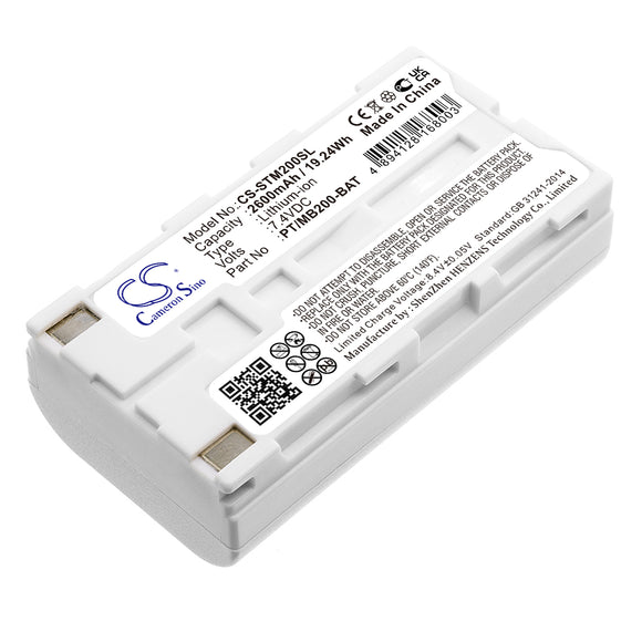 Battery for Sato S4500 PT/MB200-BAT 7.4V Li-ion 2600mAh / 19.24Wh