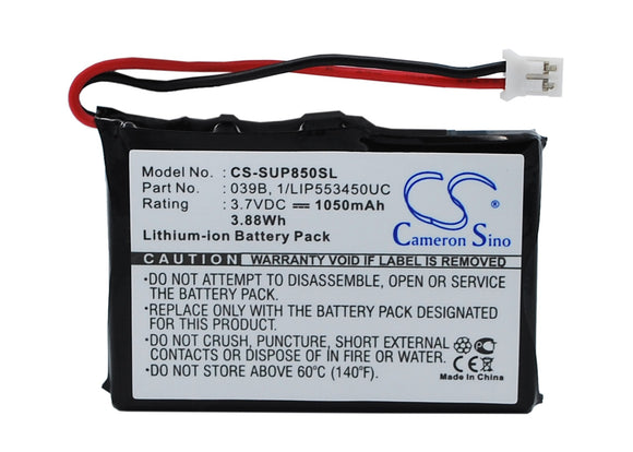 Battery for Microtracker SMS 3.7V Li-ion 1050mAh