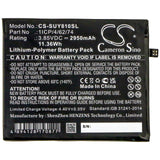 Battery for Sugar Y8 Max 1ICP/4/62/74 3.85V Li-Polymer 2950mAh / 11.36Wh