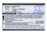Battery for Sieval SV-118 SV10 3.7V Li-ion 1900mAh / 7.03Wh
