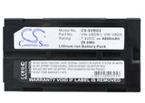 Battery for HITACHI VM Series BPL30, VM-BPL27, VM-BPL27A 7.4V Li-ion 4000mAh / 2