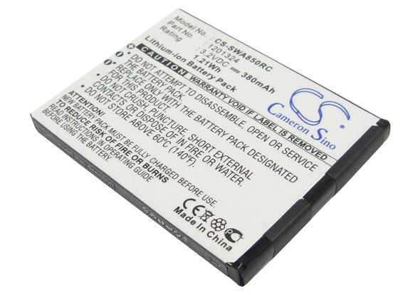 Battery for Sierra Wireless USBConnect 881 1201324 3.2V Li-ion 380mAh / 1.22Wh
