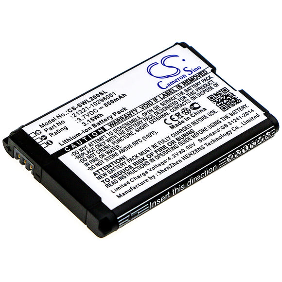 Battery for BLU Bluetooth Remote 21221-10296051 3.7V Li-ion 850mAh / 3.15Wh