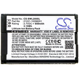 Battery for Siemens Rexton 21221-10296051 3.7V Li-ion 850mAh / 3.15Wh