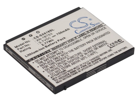 Battery for Sharp SH6118 XN-1BT63 3.7V Li-ion 750mAh