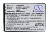 Battery for Sharp SH8010 SHBBW1, XN-1BT62, XN-1BT82 3.7V Li-ion 650mAh