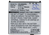 Battery for SoftBank DM005SH SHBCR1 3.7V Li-ion 750mAh