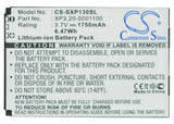 Battery for Sonim XP3300 Force BAT-01750-01 S, RPBAT-01950-01-S, VR-01, XP-00011