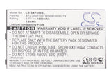 Battery for Socketmobile XP2 WD0910030278, XP2-0001100 3.7V Li-ion 1050mAh / 3.8