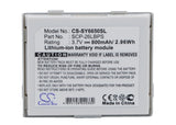 Battery for sanyo Katana II SCP-26LBPS 3.7V Li-ion 800mAh