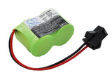 Battery for Panasonic KX-T123210BX KX-T308, P-01H-F2G1 2.4V Ni-MH 300mAh / 0.72W
