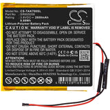 Battery for Astell and Kern AK70  SR605056 3.8V Li-Polymer 2600mAh / 9.88Wh