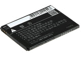 Battery for TCL P606L TLp020LD 3.8V Li-Polymer 2300mAh / 8.74Wh
