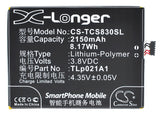 Battery for TCL S830U TLp021A1 3.8V Li-Polymer 2150mAh / 8.17Wh