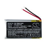 Battery for TomTom Spark 510 PR-582035P 3.7V Li-Polymer 320mAh / 1.18Wh