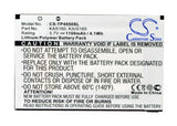 Battery for AT&T 8925 Tilt 35H00086-00M, 35H00088-00M, KAIS160, KAS160 3.7V Li-P