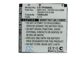 Battery for HTC Nike 35H00103-00M, 35H00103-01M, NIKI160 3.7V Li-Polymer 1200mAh