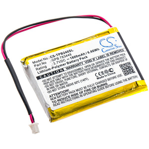 Battery for TELEX PB24N GPB 783448 3.7V Li-Polymer 1800mAh / 6.66Wh