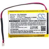 Battery for TELEX Transmitter PB24ND-TX GPB 783448 3.7V Li-Polymer 1800mAh / 6.6