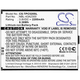 Battery for Neffos C5A NBL-43A2300 3.8V Li-ion 2200mAh / 8.36Wh