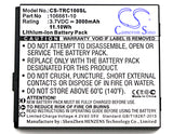 Battery for TRIMBLE Mapper 50 106661-10, 106661-20 3.7V Li-ion 3000mAh / 11.10Wh