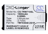 Battery for Tritton Warhead 7.1 TM703048 2S1P 3.7V Li-ion 1800mAh / 6.66Wh