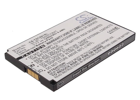 Battery for TerreStar Genus SC-B1, TSNACCBAT 3.7V Li-ion 1200mAh / 4.4Wh