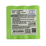 Battery for TELETRONIC P-0372 E-0372 3.6V Ni-MH 2100mAh / 7.56Wh