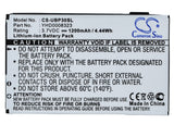Battery for Simvalley XP25 YHD0008323 3.7V Li-ion 1200mAh / 4.44Wh