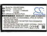 Battery for UniData ICW-1000G ICW-1000B, KAL523450AR 3.7V Li-ion 1100mAh / 4.07W