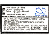 Battery for UniData WPU-7800B ICW-1000B, KAL523450AR 3.7V Li-ion 1100mAh / 4.07W