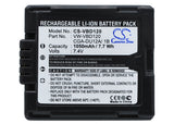 Battery for Panasonic DZ-MV780R CGA-DU12, CGA-DU12A/1B, VW-VBD120 7.4V Li-ion 10