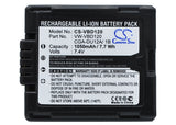 Battery for Panasonic NV-GS200B CGA-DU12, CGA-DU12A/1B, VW-VBD120 7.4V Li-ion 10