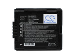 Battery for Panasonic H48 VW-VBG070, VW-VBG070A, VW-VBG070-K 7.4V Li-ion 750mAh