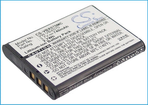 Battery for Panasonic HX-WA10EB-A VW-VBX070, VW-VBX070GK, VW-VBX070-W 3.7V Li-io