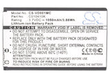 Battery for AIPTEK mini PocketDV 8900 3.7V Li-ion 1050mAh / 3.89Wh