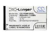 Battery for Vodafone Mini D101 BYD070210145373 3.7V Li-ion 800mAh