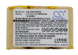 Battery for Vileda AS-193E9A 4.8V Ni-MH 3000mAh / 10.80Wh