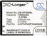 Battery for Vodafone Smart First 7 Li3714T42P3h645042 3.7V Li-ion 1450mAh / 5.37