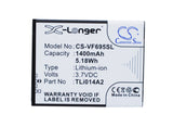 Battery for Vodafone Smart First 6 TLi014A2 3.7V Li-ion 1400mAh / 5.18Wh