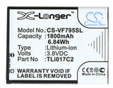 Battery for Vodafone VF-795 TLi017C2 3.8V Li-ion 1800mAh / 6.84Wh