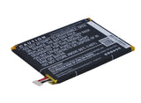 Battery for Vodafone Smart Prime 6 TLp025A1 3.8V Li-Polymer 2500mAh / 9.50Wh