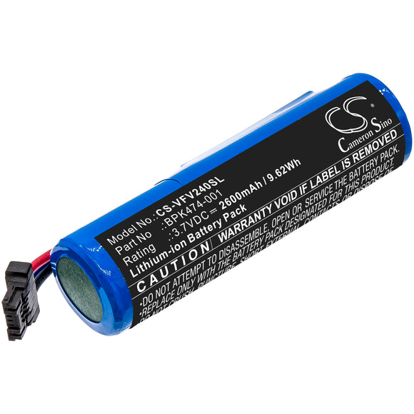 Battery for Verifone V240m Plus BPK474-001, BPK474-001-03-B 3.7V Li-ion 2600mAh 
