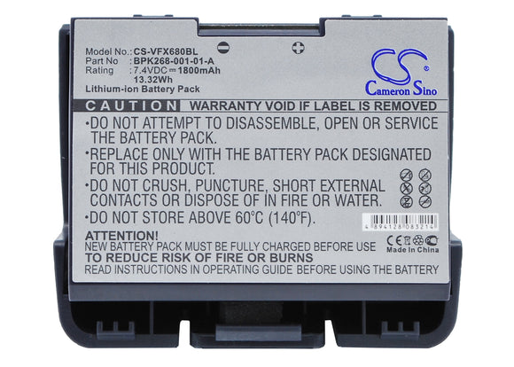 Battery for VeriFone VX680 BPK268-001-01-A 7.4V Li-ion 1800mAh / 13.32Wh