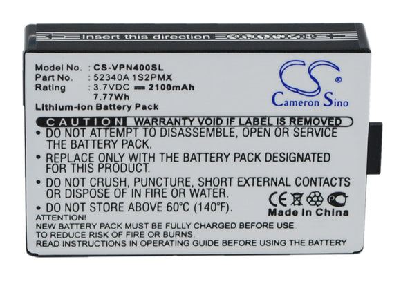 Battery for VDO Dayton PN4000-TSN 52340A 1S2PMX 3.7V Li-ion 2100mAh