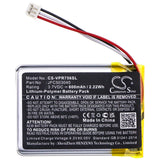 Battery for Viper 4806V JFC503040 3.7V Li-Polymer 600mAh / 2.22Wh
