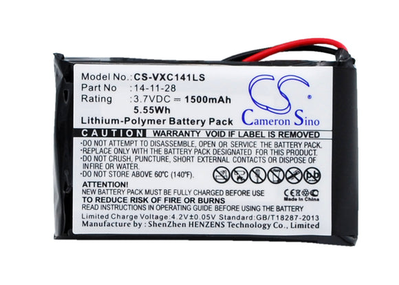 Battery for Vancouver Vancouver/XC-141K 14-11-28 3.7V Li-Polymer 1500mAh / 5.55W