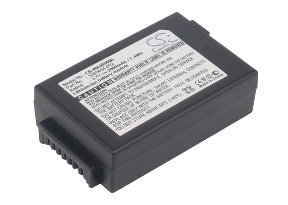 Battery for TEKLOGIX 7525 1050494, 1050494-002, WA3006, WA3020 3.7V Li-ion 2000m